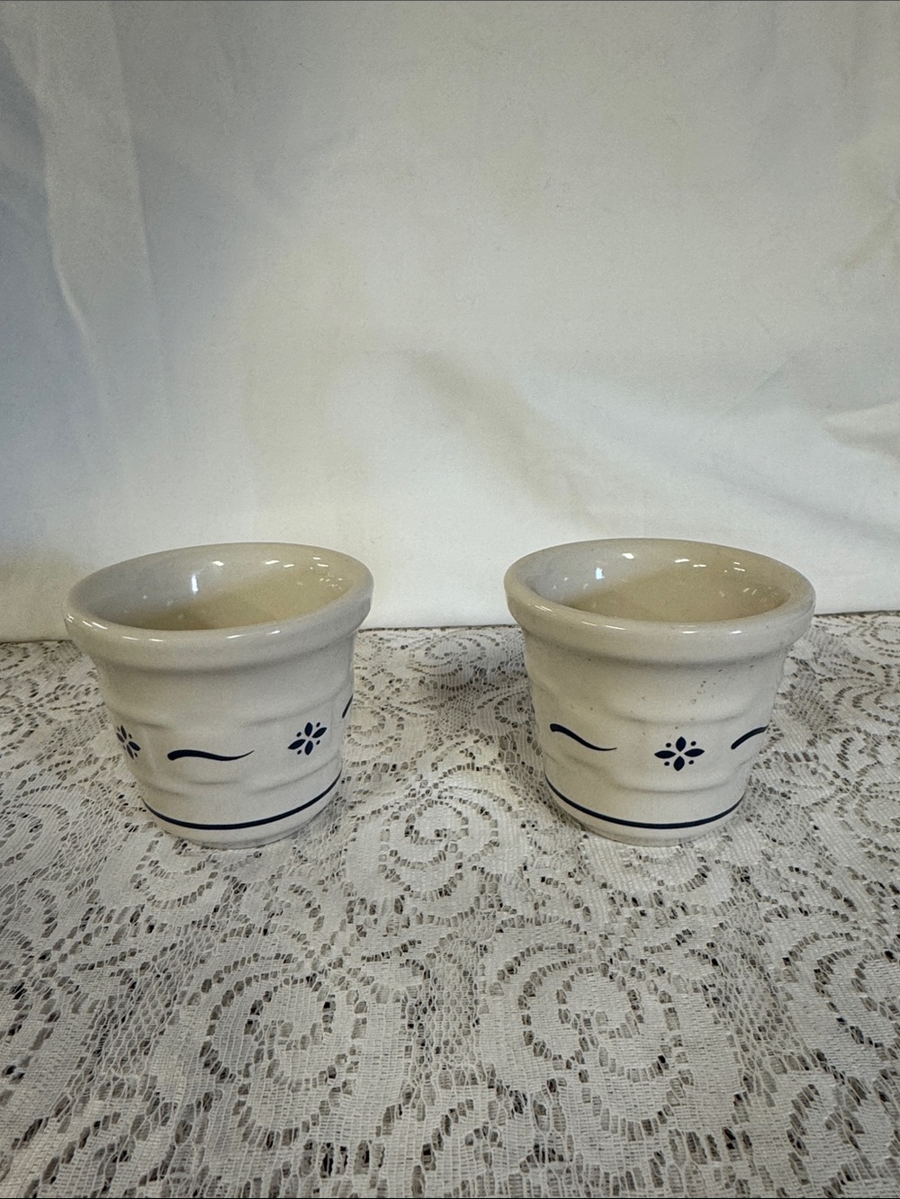 Longaberger Blue Traditional Votive- Set of 2